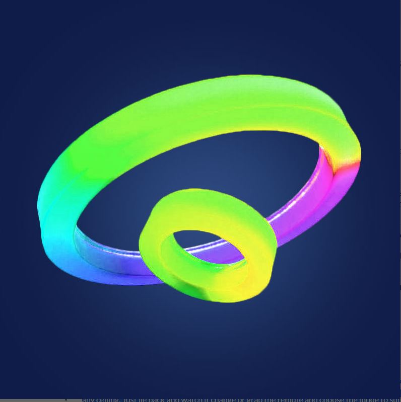 LED Colour Changing Ceiling Ring : Large
