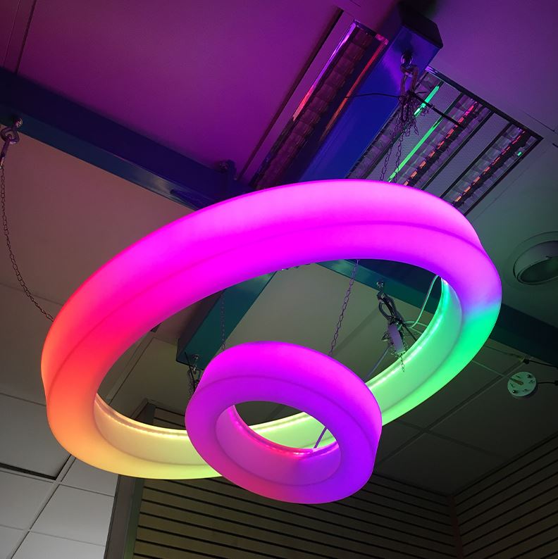LED Colour Changing Ceiling Ring : Large