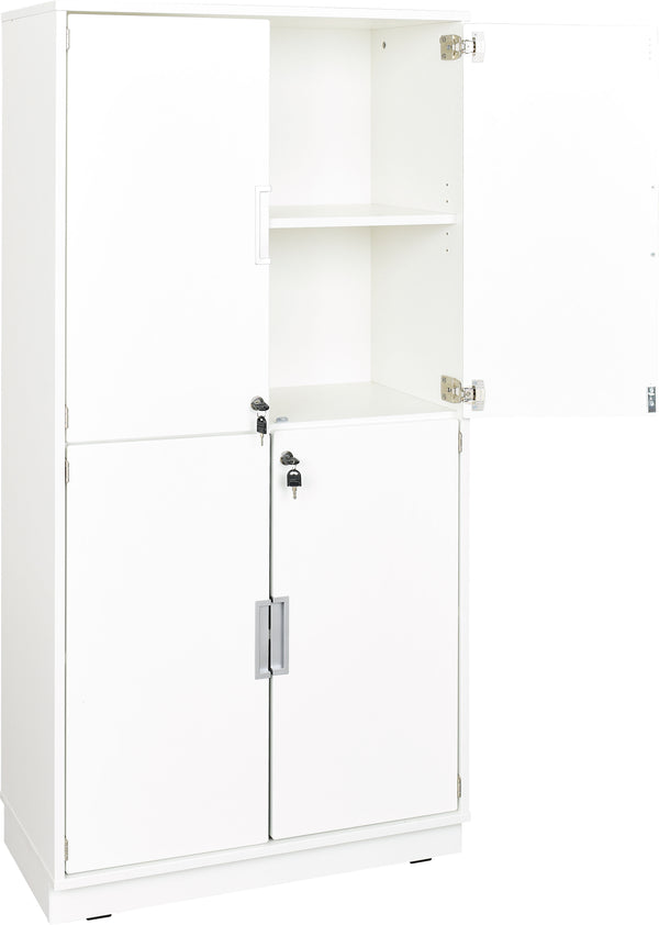 High Cabinet with White Doors 160cm