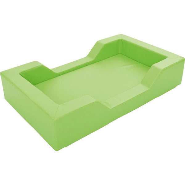 Foam bed with cut outs - lime