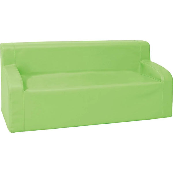 Sofa with armrests - green
