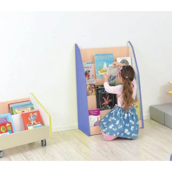 Quadro - one-sided library stand - blue