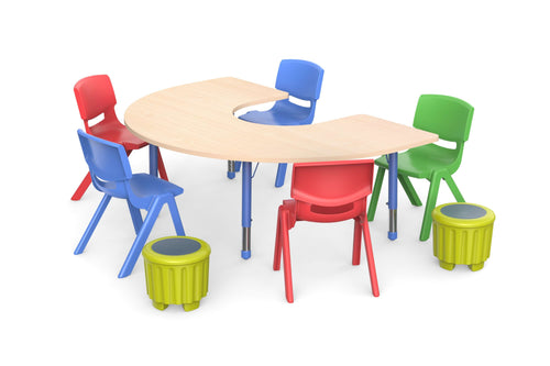 Adjustable Horseshoe Table