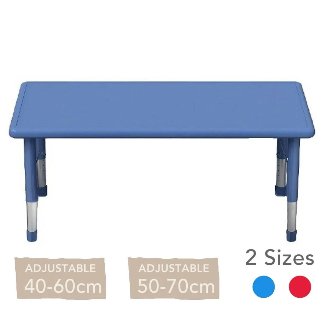 Adjustable Rectangular Polyethylene Table All Colours and Heights – EASE
