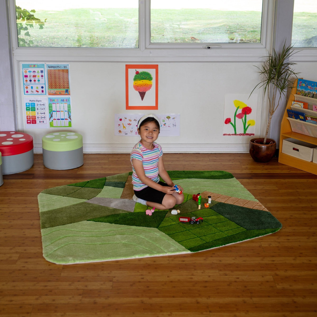 Aerial Landscape Super Deluxe Carved Carpet - EASE