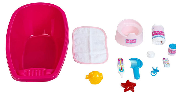 Baby Coralie - Bathtub set, large, with accessories - EASE