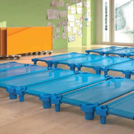 Buy 5 Stackable Beds, Sheets And Trolley - EASE