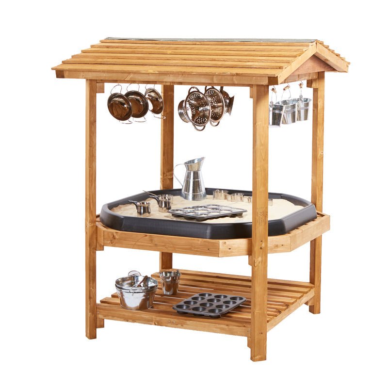 Canopied Wooden Tuff Tray Stand - EASE