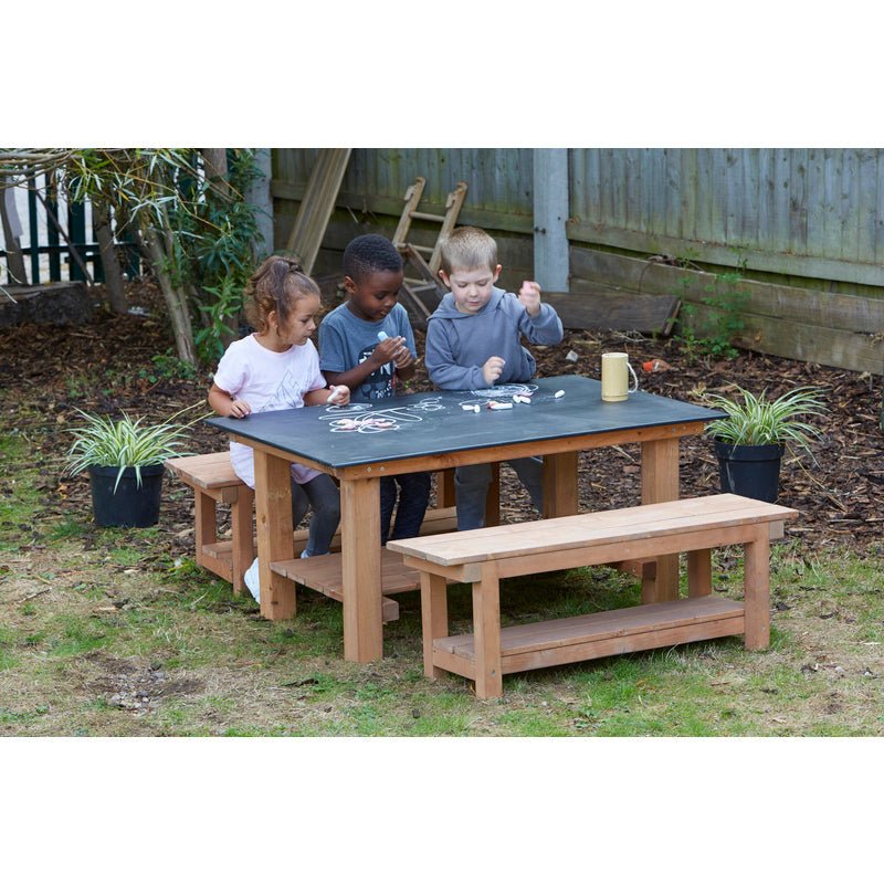 Chalkboard Table And Benches Set - EASE