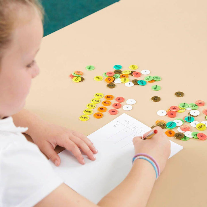 Coloured Double Sided Place Value Counter 990pc - EASE