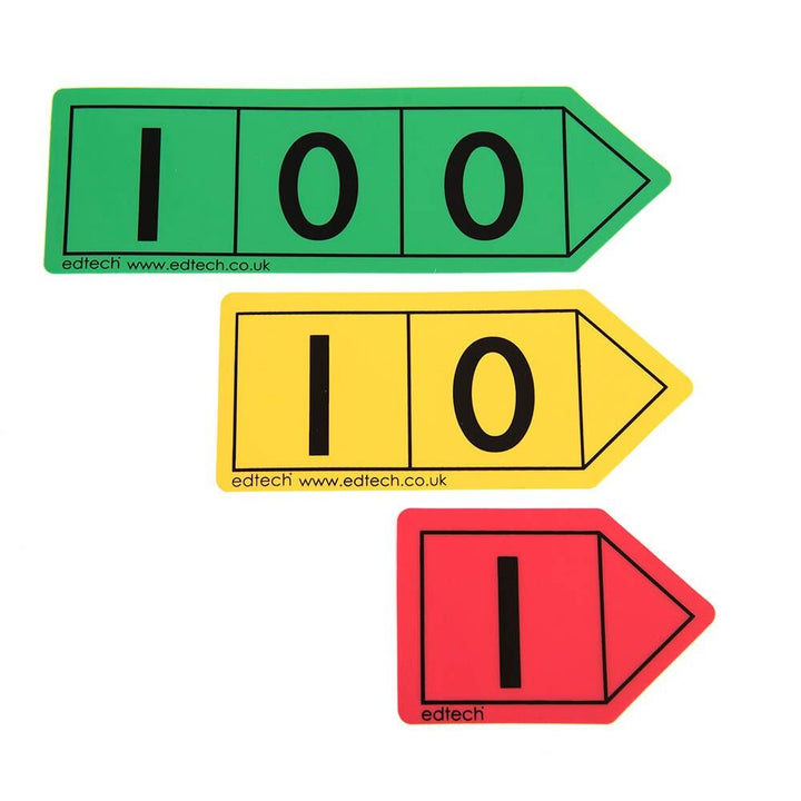 Colourful Hundreds Place Value Arrows Pupil 6pk - EASE