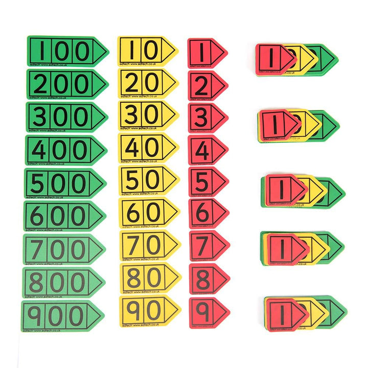Colourful Hundreds Place Value Arrows Pupil 6pk - EASE