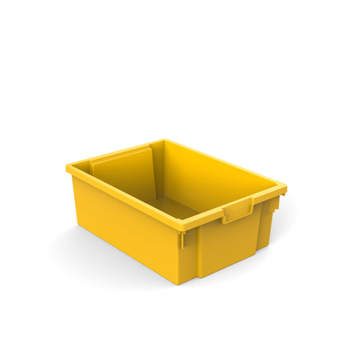 Deep Plastic Storage Container/Tray   Yellow