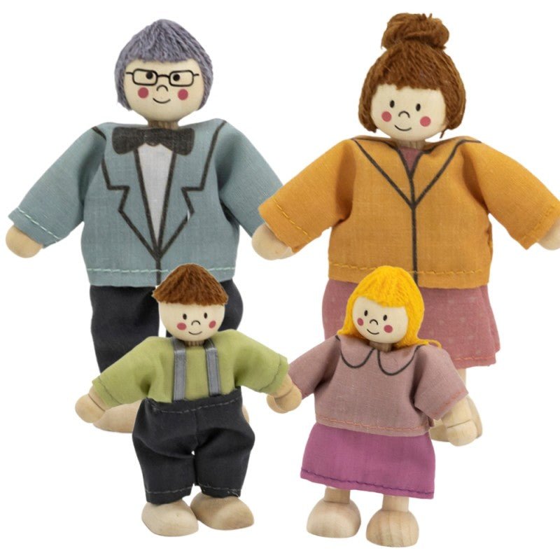 Doll Family - Parents and 2 Children White - EASE