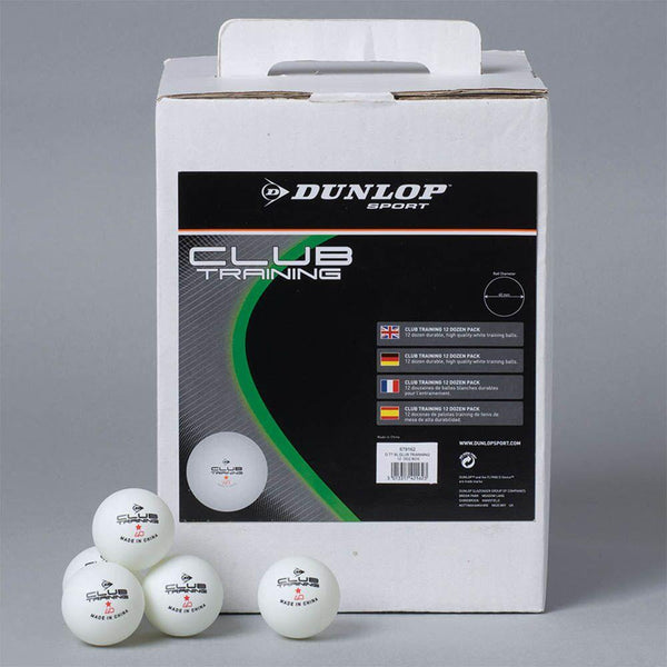 Dunlop Table Tennis Balls 144pk - EASE