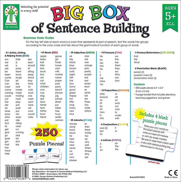 EASE Big Box Of Sentence Building Pg 277 - EASE