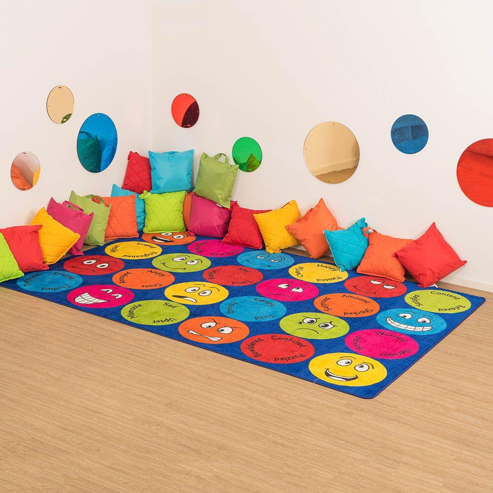 Emotions Rug Emotions Faces Interactive Rectangular Rug – EASE