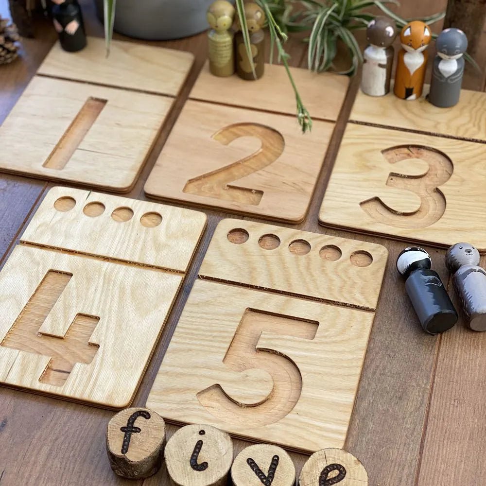 Felt Ball Number Tray Pack - Pack of 11 - EASE