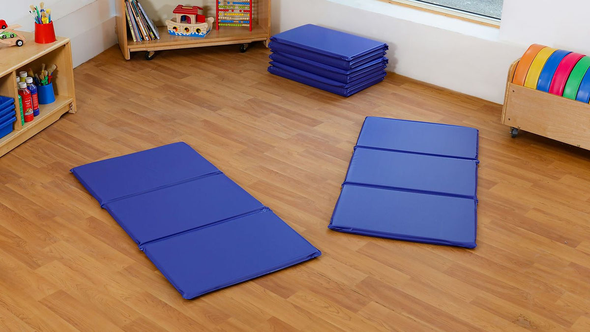 Folding Rest Mats - Blue Set of 10 - EASE