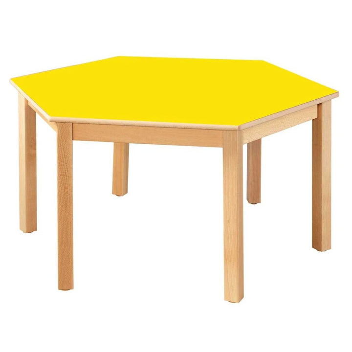 Hexagonal Table Yellow - 71Cm - EASE