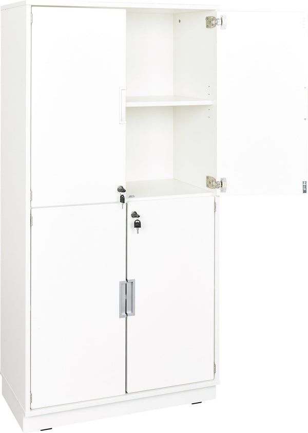 High Cabinet with White Doors 160cm - EASE