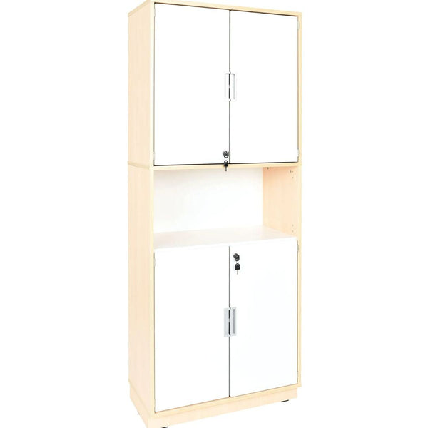 High Cabinet with White Doors 200cm - EASE