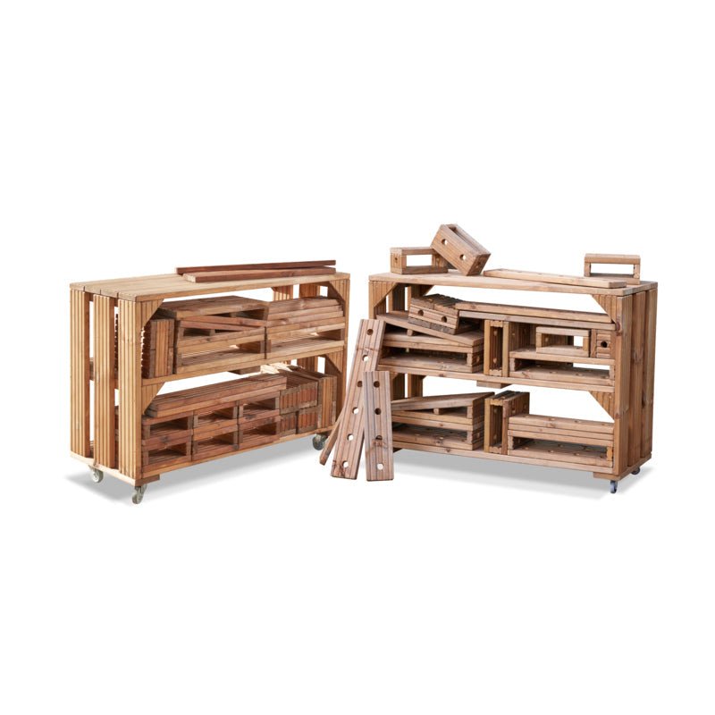Imagineering & Block Trolleys Complete Set ( 2 Trolleys + Blocks ...