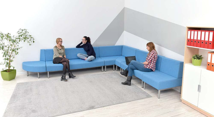 Inflamea 1 sofa, double - light blue - EASE