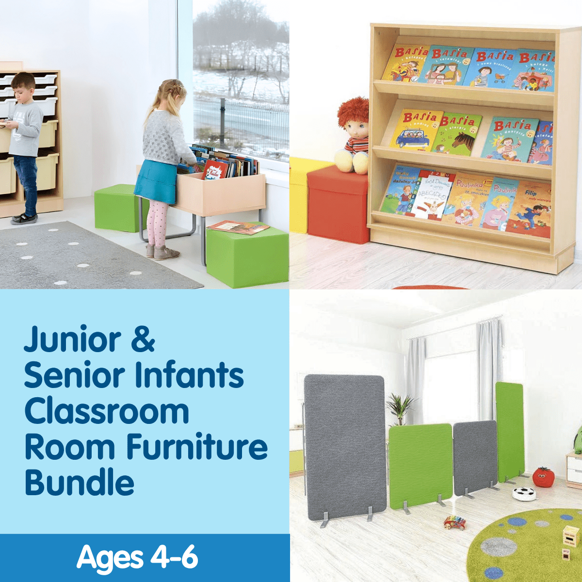 Junior & Senior Infants Classroom Furniture Bundle for Ages 4–6 - EASE