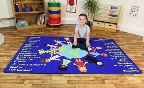 Multicultural Welcome Floor Mat