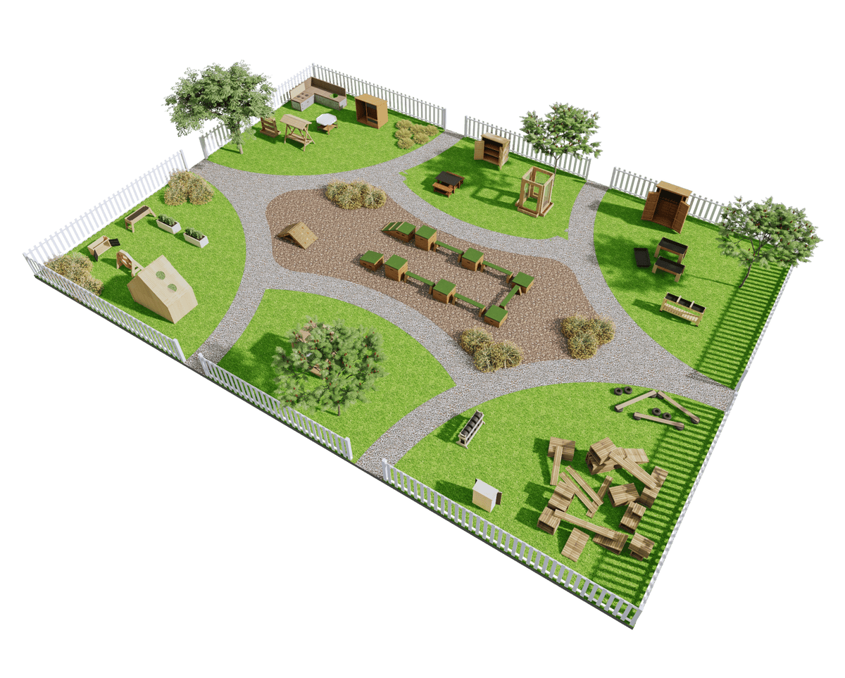 Large Pre - School Sensory Garden for Ages 3 - 4 - EASE