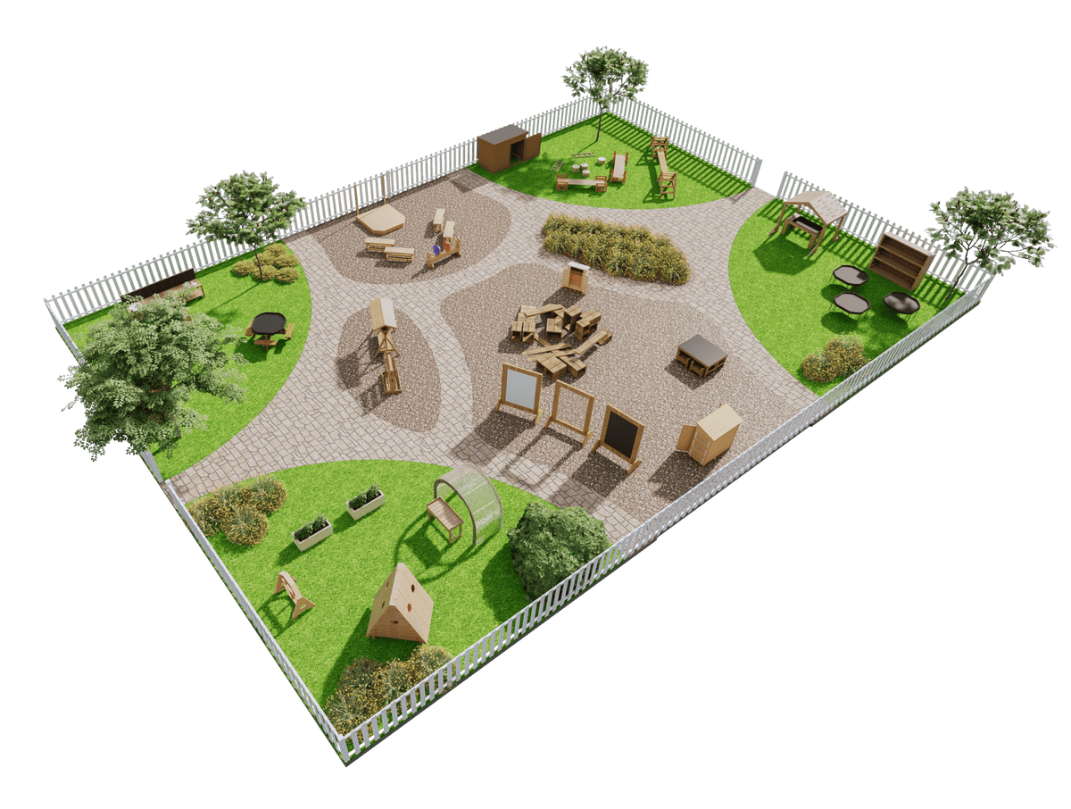 Large Reception Sensory Garden for Ages 4 - 5 - EASE