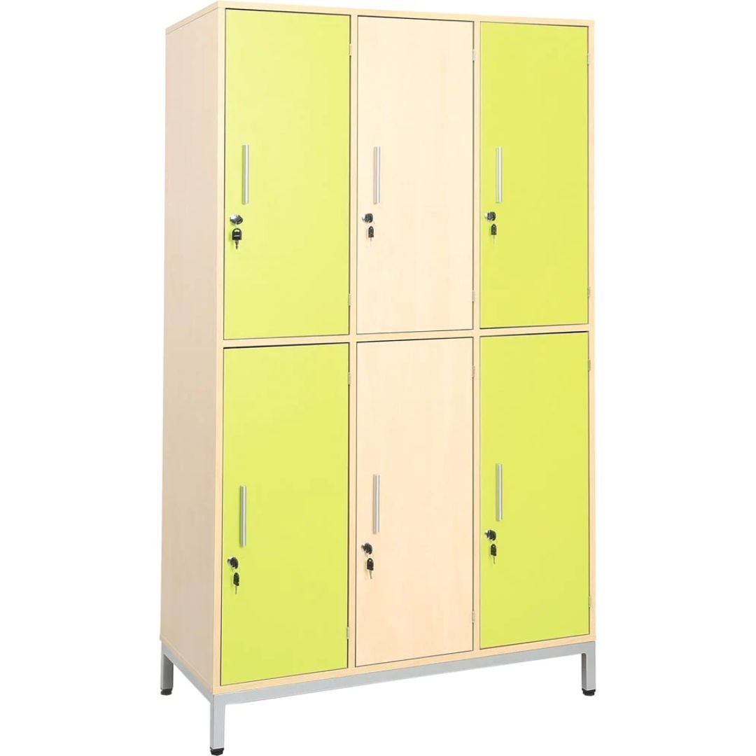 Locker Unit with 6 Metal Shelves with Doors | Primary School Furniture ...