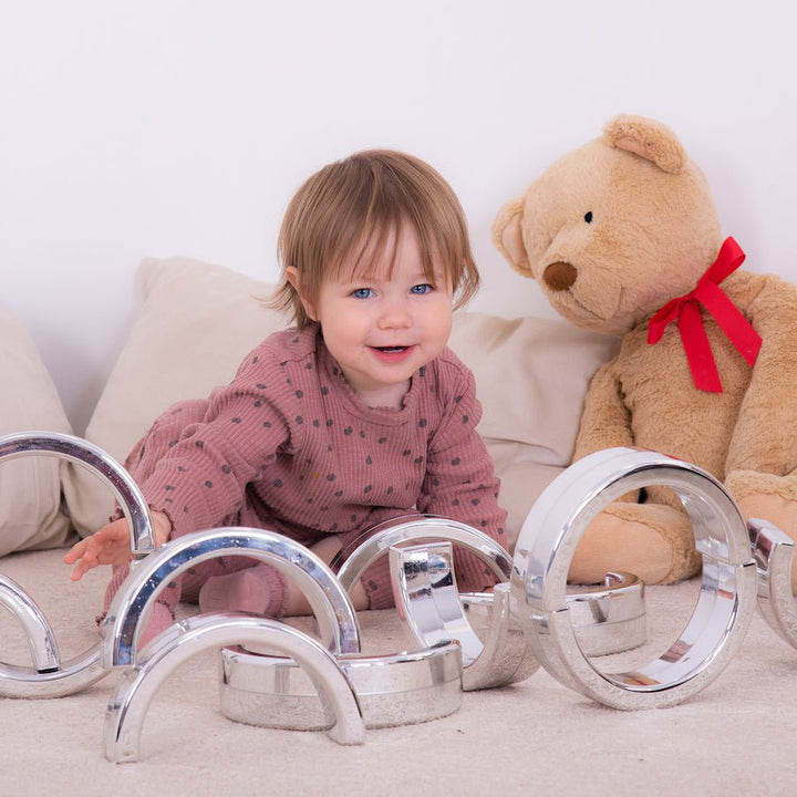 Metallic Silver Stacking Arches 12pk - EASE