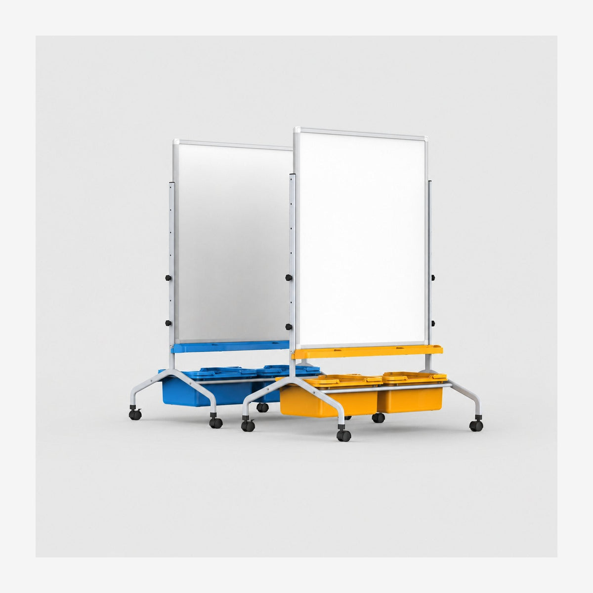 Mobile Classroom Whiteboard with Storage - EASE