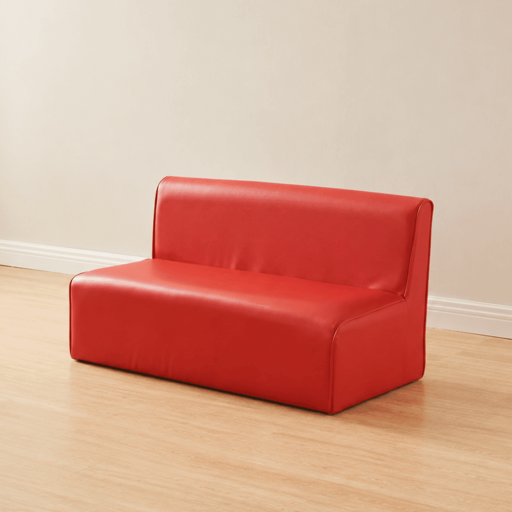 Modular Kids Sofa 2-Seat Chair (Red) - EASE