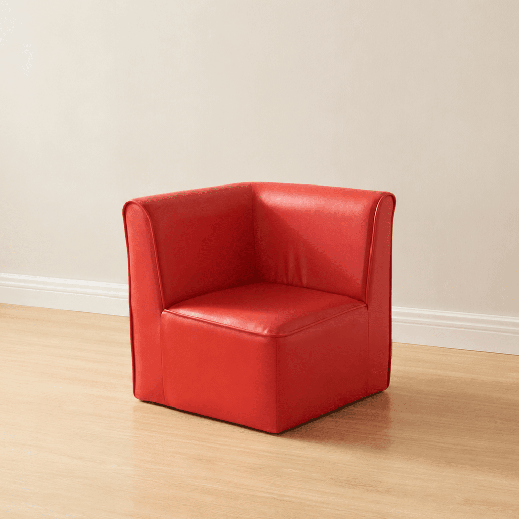 Modular Kids Sofa - Corner Chair (Red) - EASE