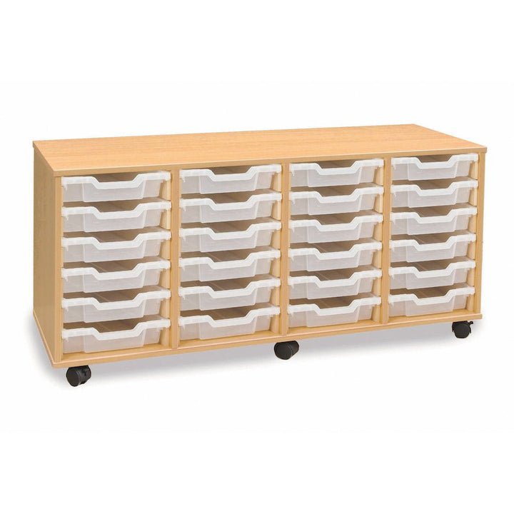 Monarch 24 Shallow Tray Mobile Unit With Trays - 3 colour options - EASE