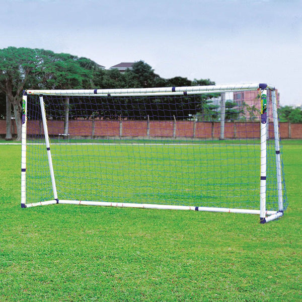 Multi Size PVC Football Goal and Net 12ft Pair - EASE