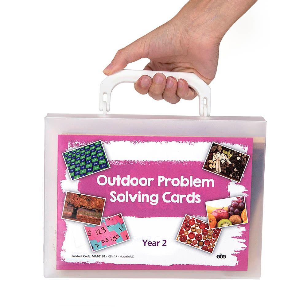 Outdoor Maths Problem Solving Cards A5 Group Set Curriculum Resources ...