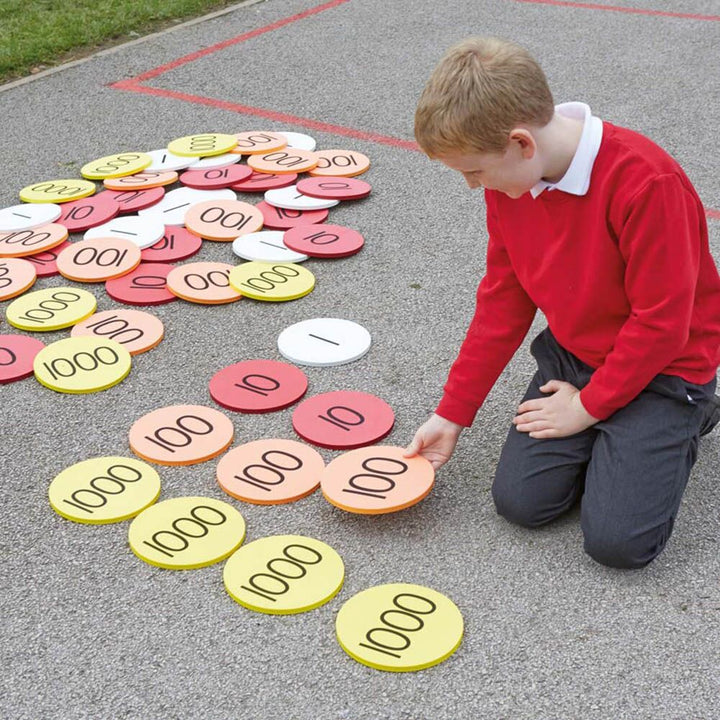Outdoor Place Value Foam Counters 80pcs - EASE