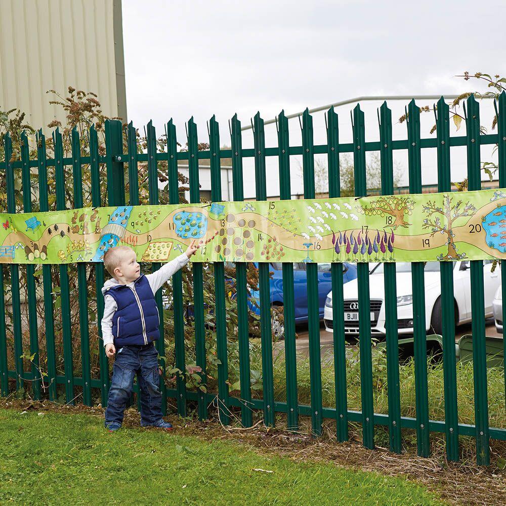 Outdoor PVC Counting Line with Pictures Early Years| Exploring Numbers ...