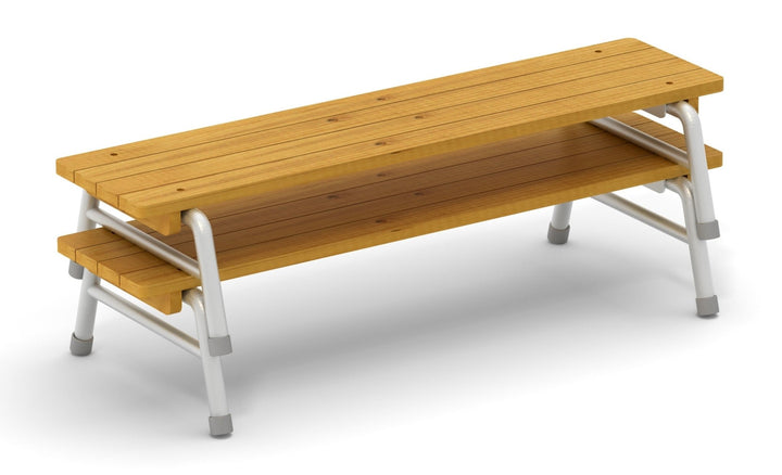 Stackable Bench With Back Outdoor Stackable Bench 150cm | Natural Outdoor| Natural Creativity ...