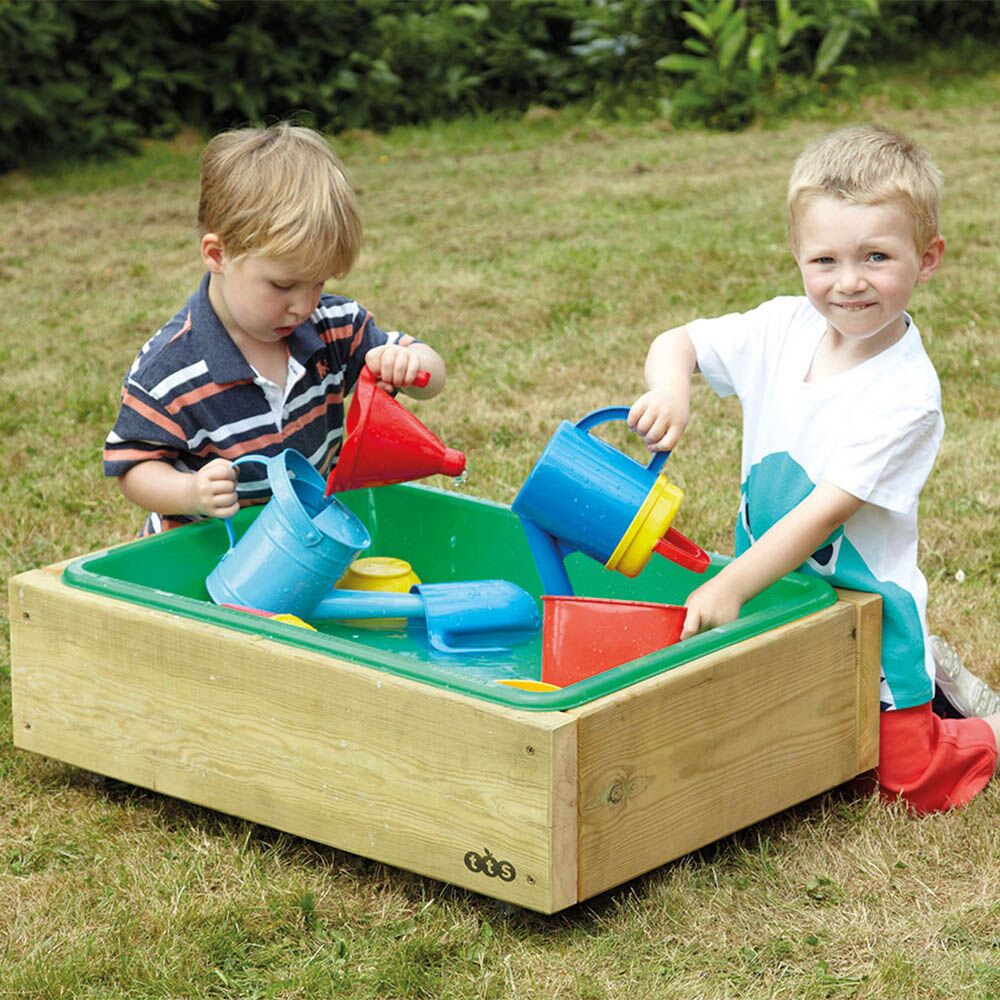 Outdoor Wooden Sand and Water Wheelie Box - EASE