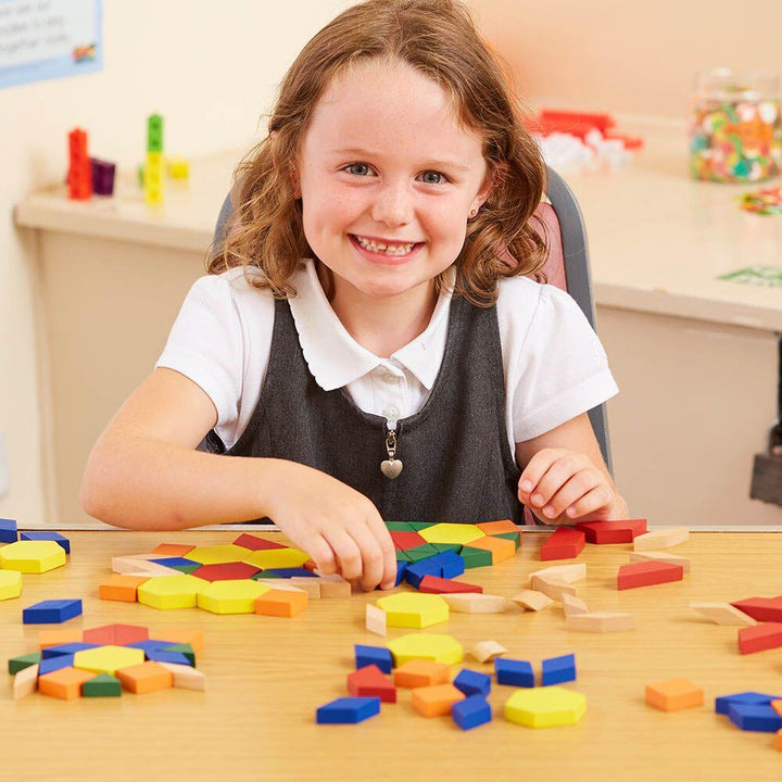 Pattern Blocks Wood (250 pcs) - EASE