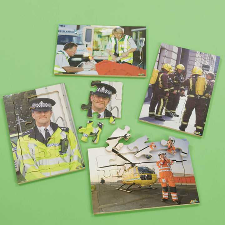 People Who Help Us Photographic Puzzle Set 4pk - EASE