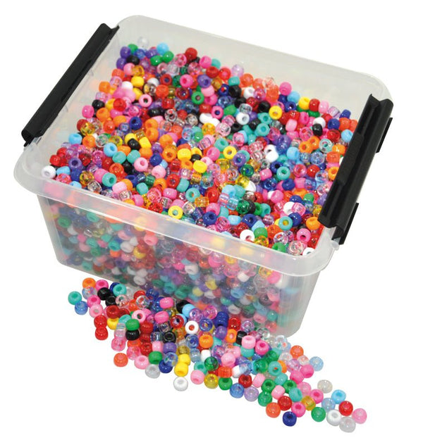 Plastic Beads Asst Colours - EASE