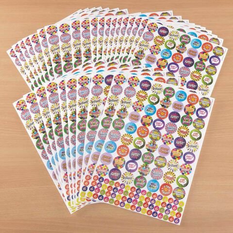 Praise Words and Thumbs Up Stickers - EASE
