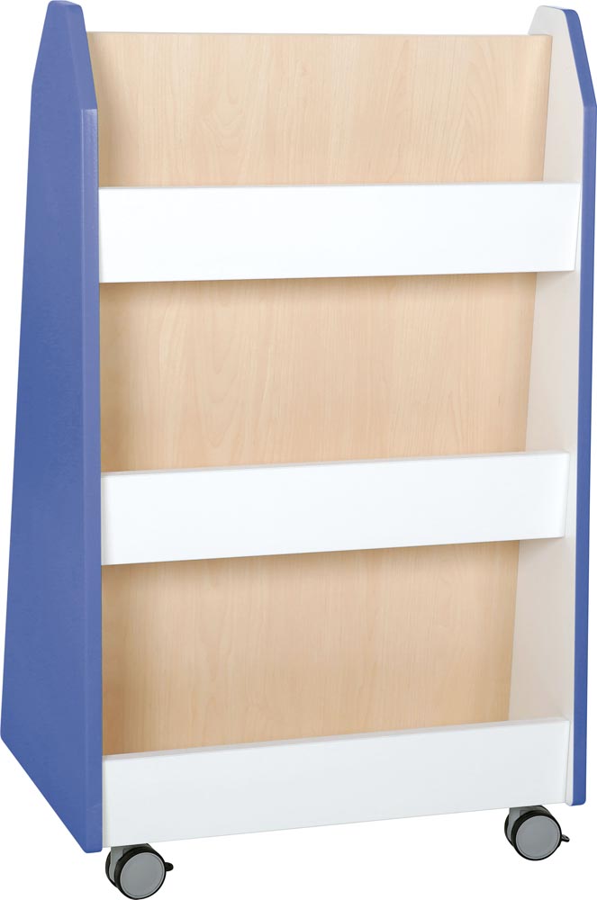 Library Case Stand Quadro - doublesided library stand - blue | Library & Book Primary ...