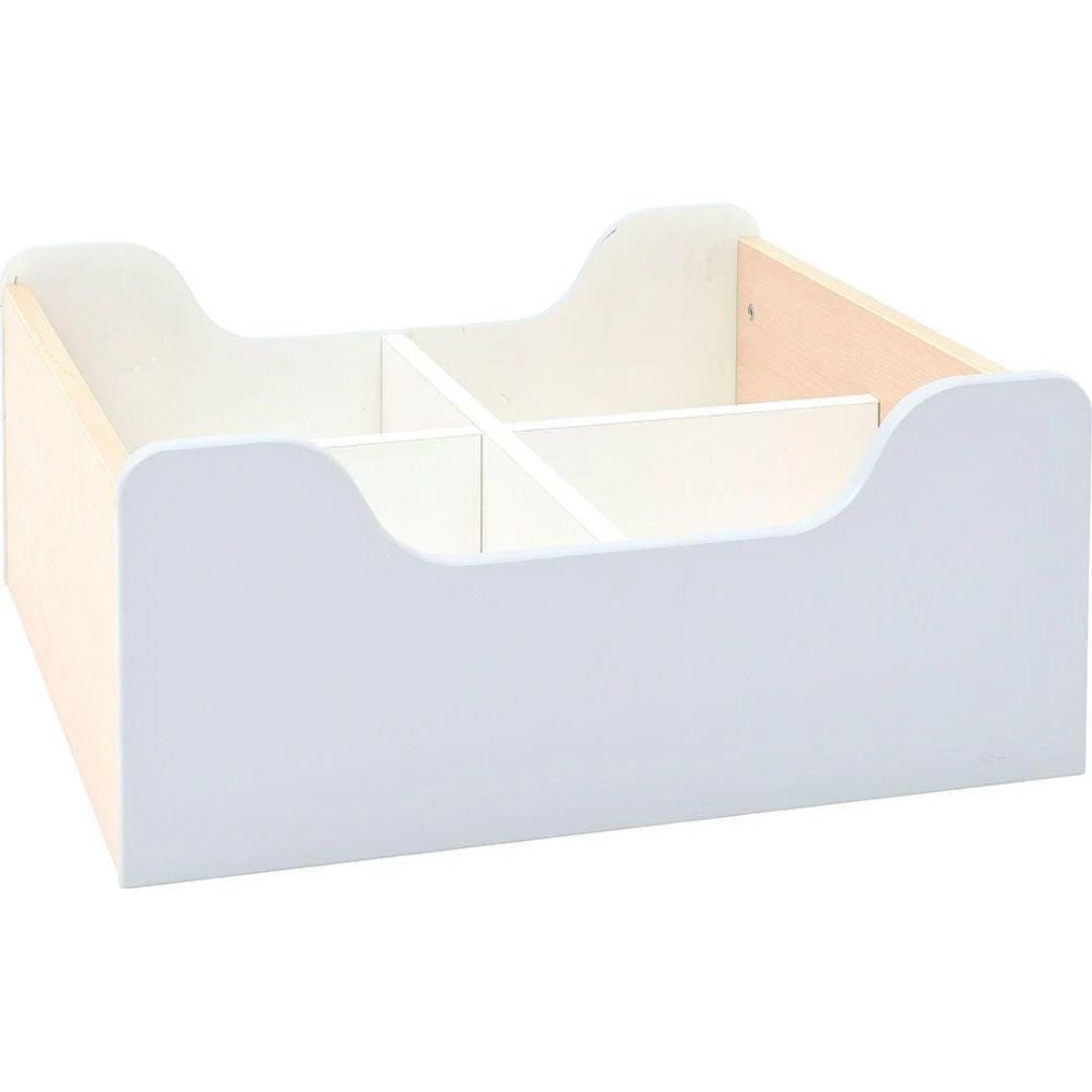 Quadro - small container 4, white/maple - EASE
